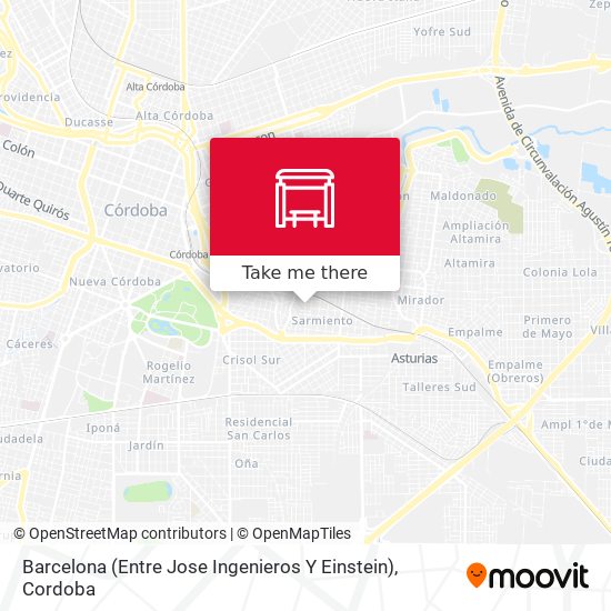 Mapa de Barcelona (Entre Jose Ingenieros Y Einstein)