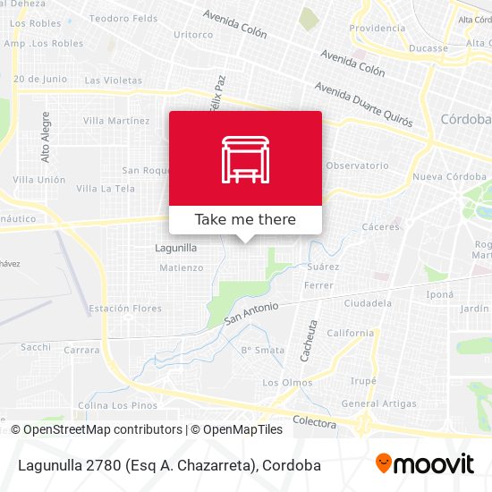 Lagunulla 2780 (Esq A. Chazarreta) map