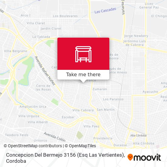 Concepcion Del Bermejo 3156 (Esq  Las Vertientes) map