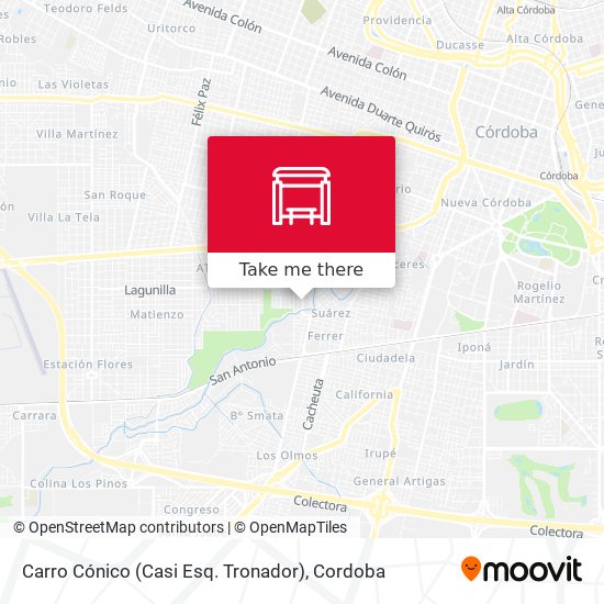 Mapa de Carro Cónico (Casi Esq. Tronador)