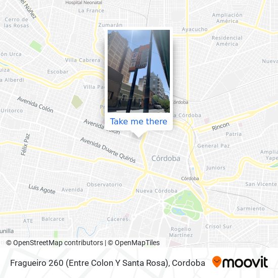 Fragueiro 260 (Entre Colon Y Santa Rosa) map