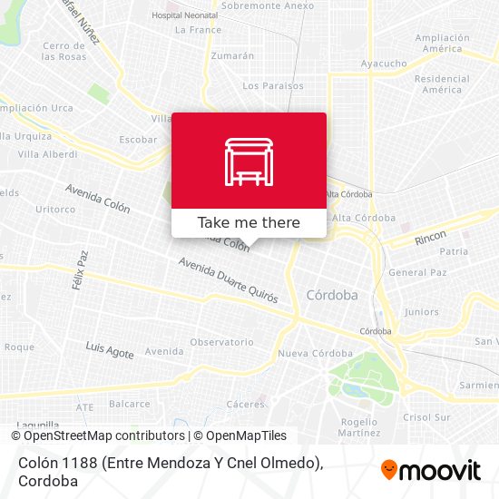Colón 1188 (Entre Mendoza Y Cnel Olmedo) map