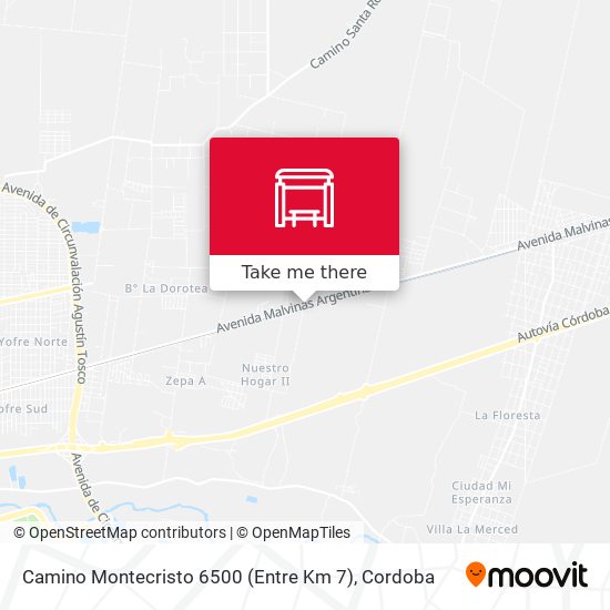 Camino Montecristo 6500 (Entre Km 7) map