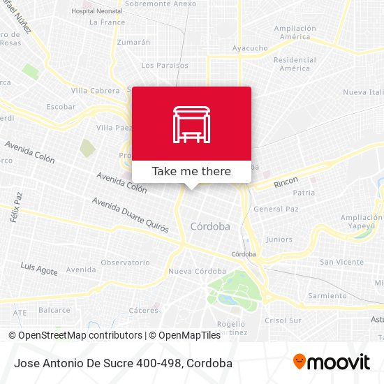 Mapa de Jose Antonio De Sucre 400-498