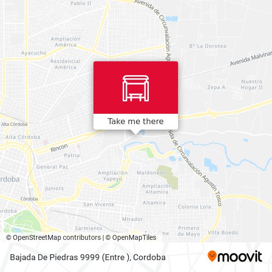 Mapa de Bajada De Piedras 9999 (Entre )