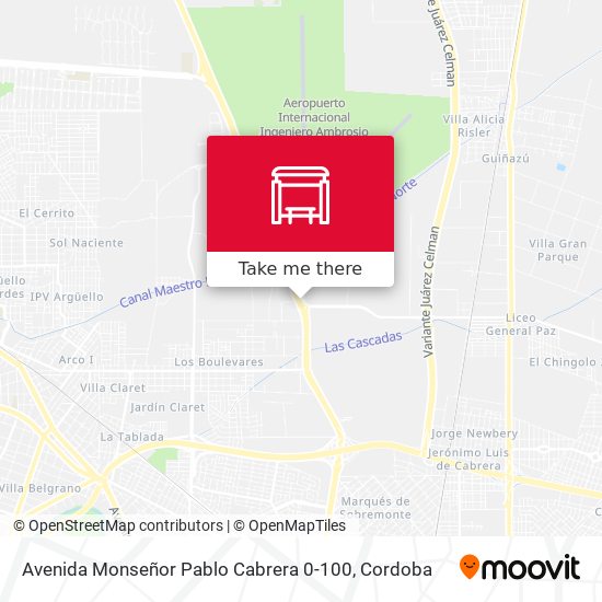 Avenida Monseñor Pablo Cabrera 0-100 map