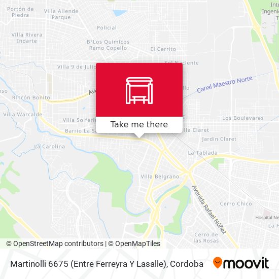 Mapa de Martinolli 6675 (Entre Ferreyra Y Lasalle)