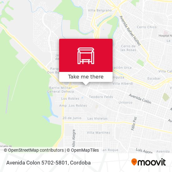 Mapa de Avenida Colon 5702-5801