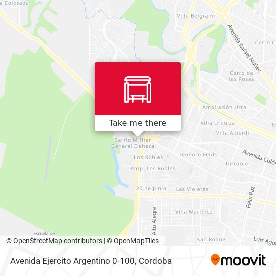 Avenida Ejercito Argentino 0-100 map