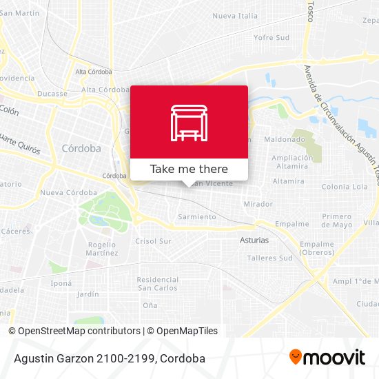 Agustin Garzon 2100-2199 map