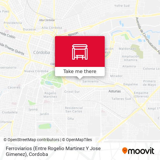 Ferroviarios  (Entre Rogelio Martinez Y Jose Gimenez) map