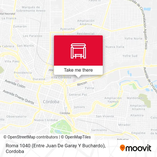 Roma 1040 (Entre Juan De Garay Y Buchardo) map