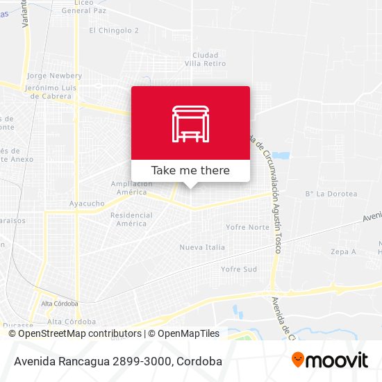 Avenida Rancagua 2899-3000 map