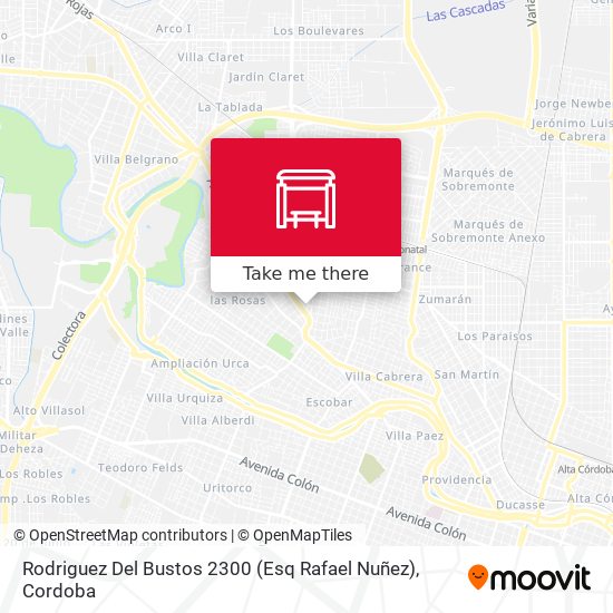 Rodriguez Del Bustos 2300 (Esq  Rafael Nuñez) map
