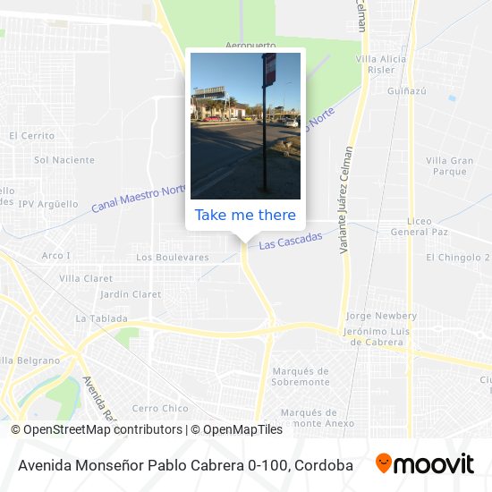 Mapa de Avenida Monseñor Pablo Cabrera 0-100