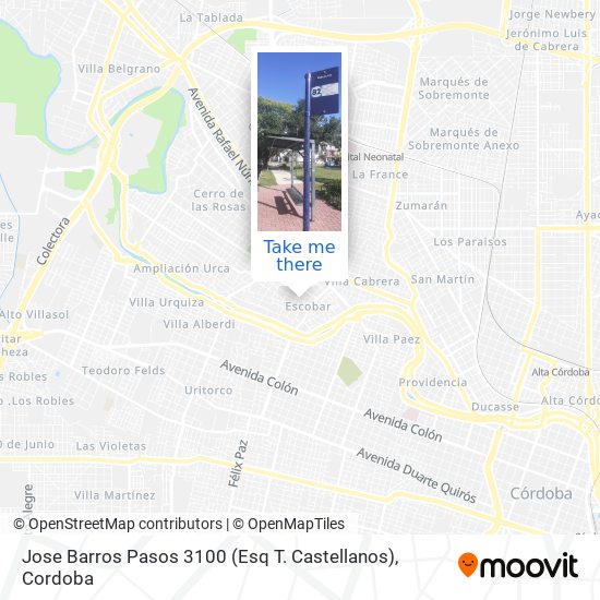 Jose Barros Pasos 3100 (Esq  T. Castellanos) map