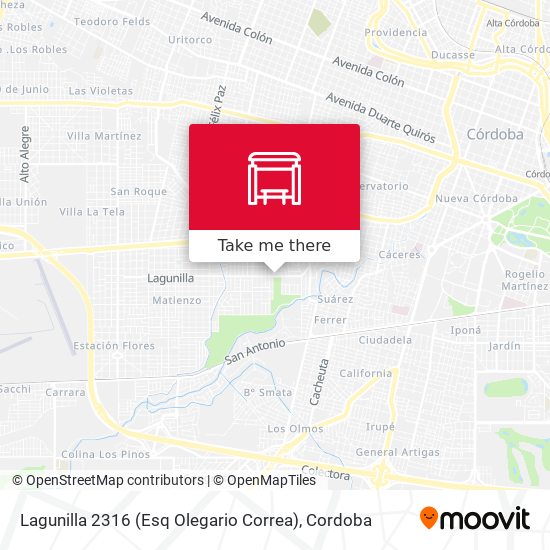 Lagunilla 2316 (Esq Olegario Correa) map