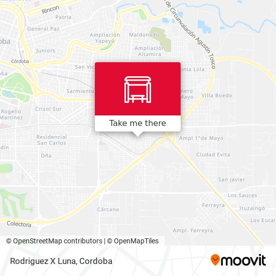 Mapa de Rodriguez X Luna