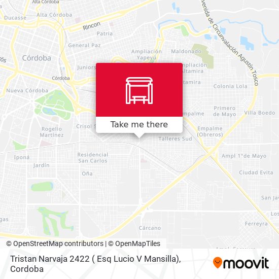 Tristan Narvaja 2422 ( Esq Lucio V Mansilla) map