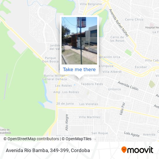 Avenida Río Bamba, 349-399 map