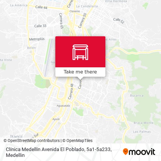 Clínica Medellín Avenida El Poblado, 5a1-5a233 map