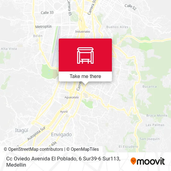 Mapa de Cc Oviedo Avenida El Poblado, 6 Sur39-6 Sur113