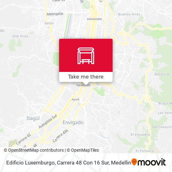Mapa de Edificio Luxemburgo, Carrera 48 Con 16 Sur