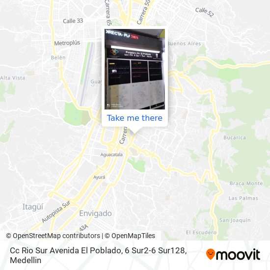 Cc Rio Sur Avenida El Poblado, 6 Sur2-6 Sur128 map