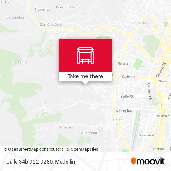 Mapa de Calle 34b 922-9280