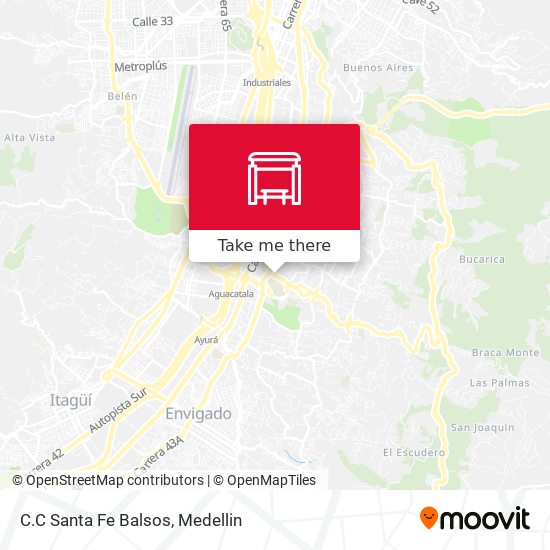 Mapa de C.C Santa Fe Balsos