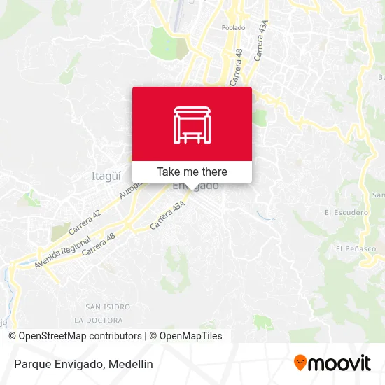 Parque Envigado map