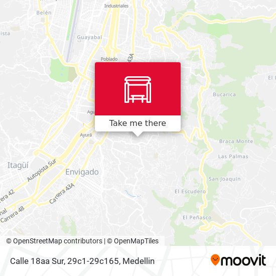 Calle 18aa Sur, 29c1-29c165 map