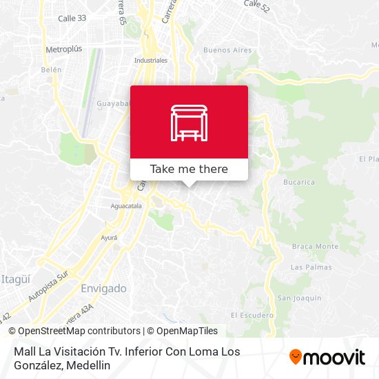 Mapa de Mall La Visitación Tv. Inferior Con Loma Los González