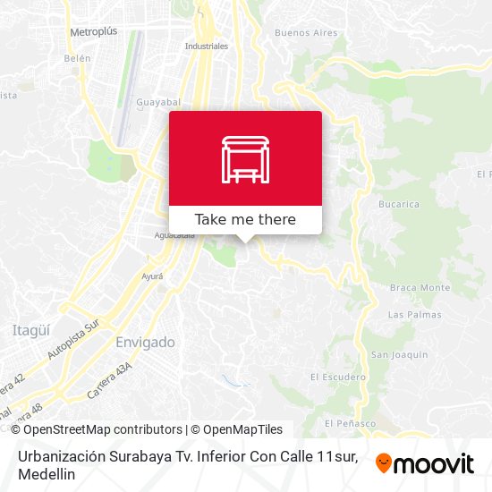 Mapa de Urbanización Surabaya Tv. Inferior Con Calle 11sur