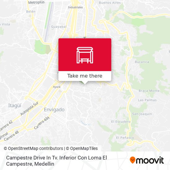 Campestre Drive In Tv. Inferior Con Loma El Campestre map