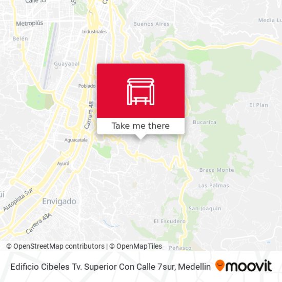 Mapa de Edificio Cibeles Tv. Superior Con Calle 7sur