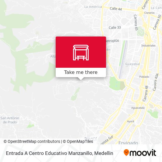 Entrada A Centro Educativo Manzanillo map