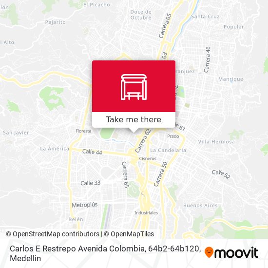 Carlos E Restrepo Avenida Colombia, 64b2-64b120 map