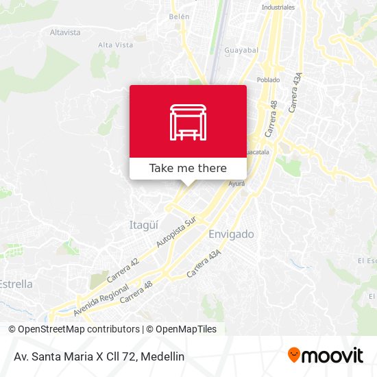 Av. Santa Maria X Cll 72 map