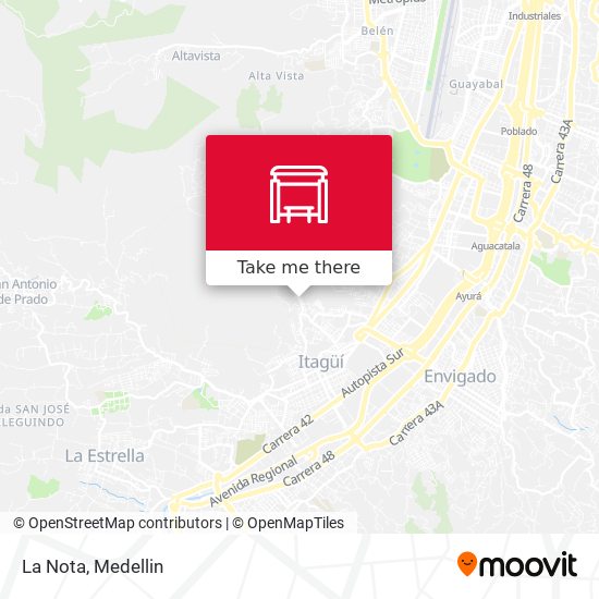 La Nota map