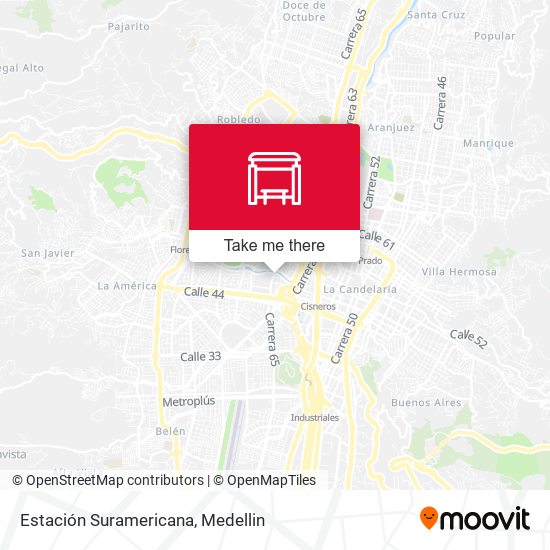 Mapa de Estación Suramericana