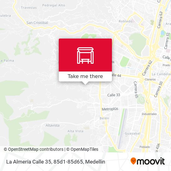 La Almería Calle 35, 85d1-85d65 map