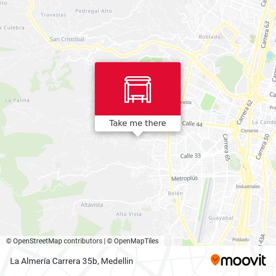 Mapa de La Almería Carrera 35b