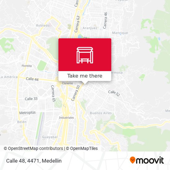 Mapa de Calle 48, 4471