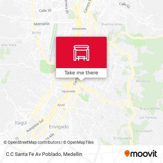 C.C Santa Fe Av Poblado map