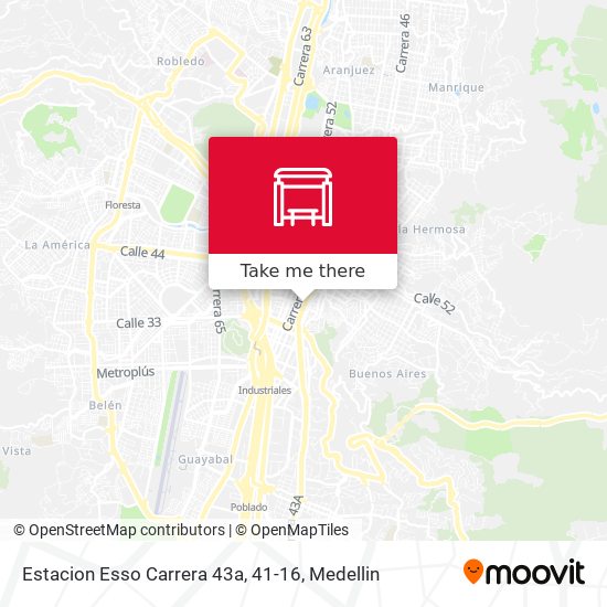 Mapa de Estacion Esso Carrera 43a, 41-16