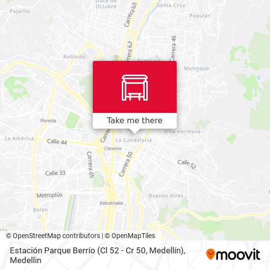 Estación Parque Berrío (Cl 52 - Cr 50, Medellín) map