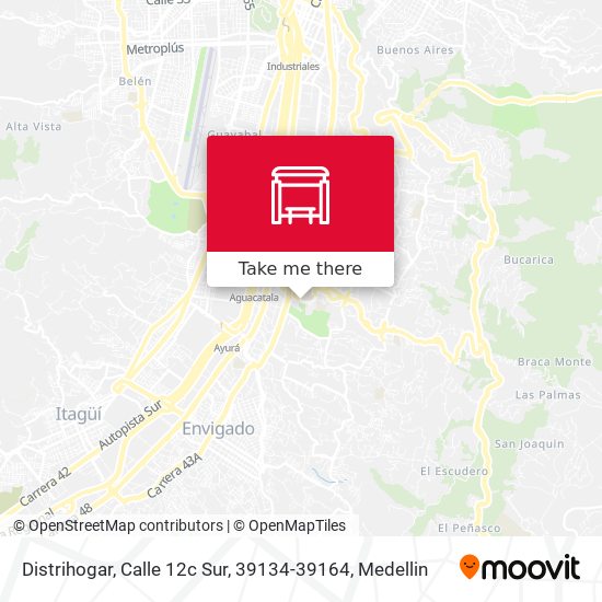 Mapa de Distrihogar, Calle 12c Sur, 39134-39164