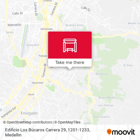 Mapa de Edificio Los Búcaros Carrera 29, 1201-1233