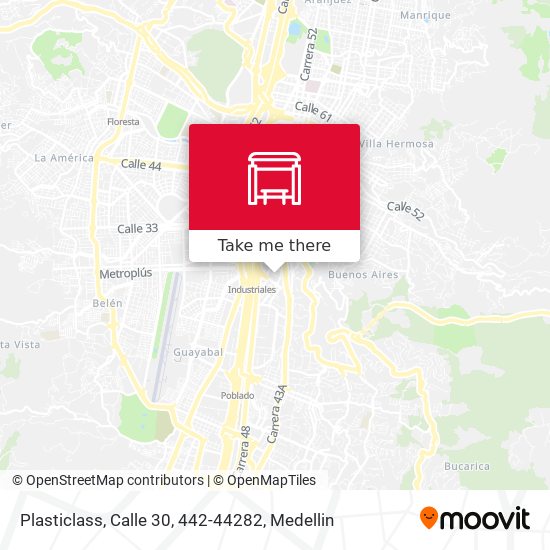 Mapa de Plasticlass, Calle 30, 442-44282